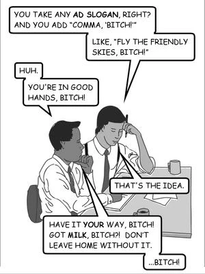 Because quoting verbatim just isn't funny enough