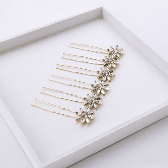 Crystal art deco hair pins 2