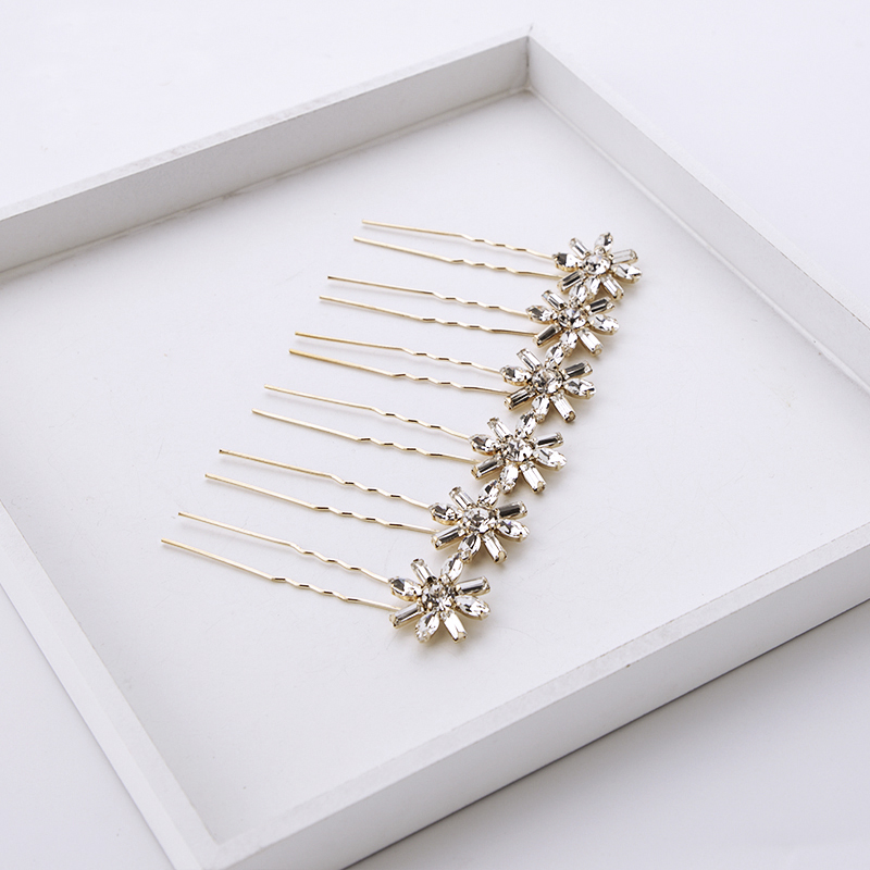 Laurel Leaf Tulip Hair Pin Bobby Pin Side-part Hair Clip 