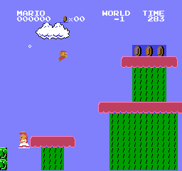 Yes, Mario is swimming in air.
