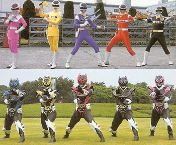 all power rangers together vs evil