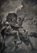 Odin and Fenrir