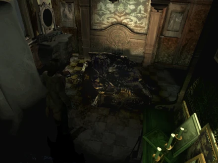 La pianta tentacolare completamente bruciata