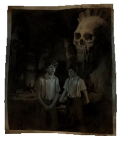 Foto scattata da Jeremy di Alan e Obed davanti al cancello delle tenebre