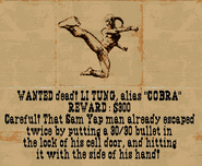 Cobra's wanted poster