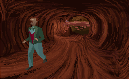 Carnby in fuga dallo Chthoniano