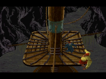 Mister Eye sull'albero maestro