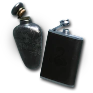 Emily and Carnby's flask hotkey icons