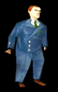Carnby in the PS1 version of AitD 2