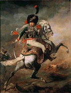 Painting by Gericault used as reference for the Cavalry Rider.