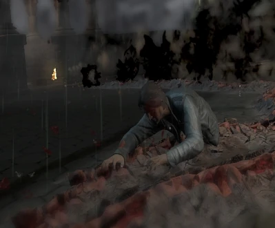 Edward cavalca una crepa