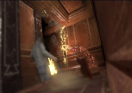 Una crepa viene bruciata