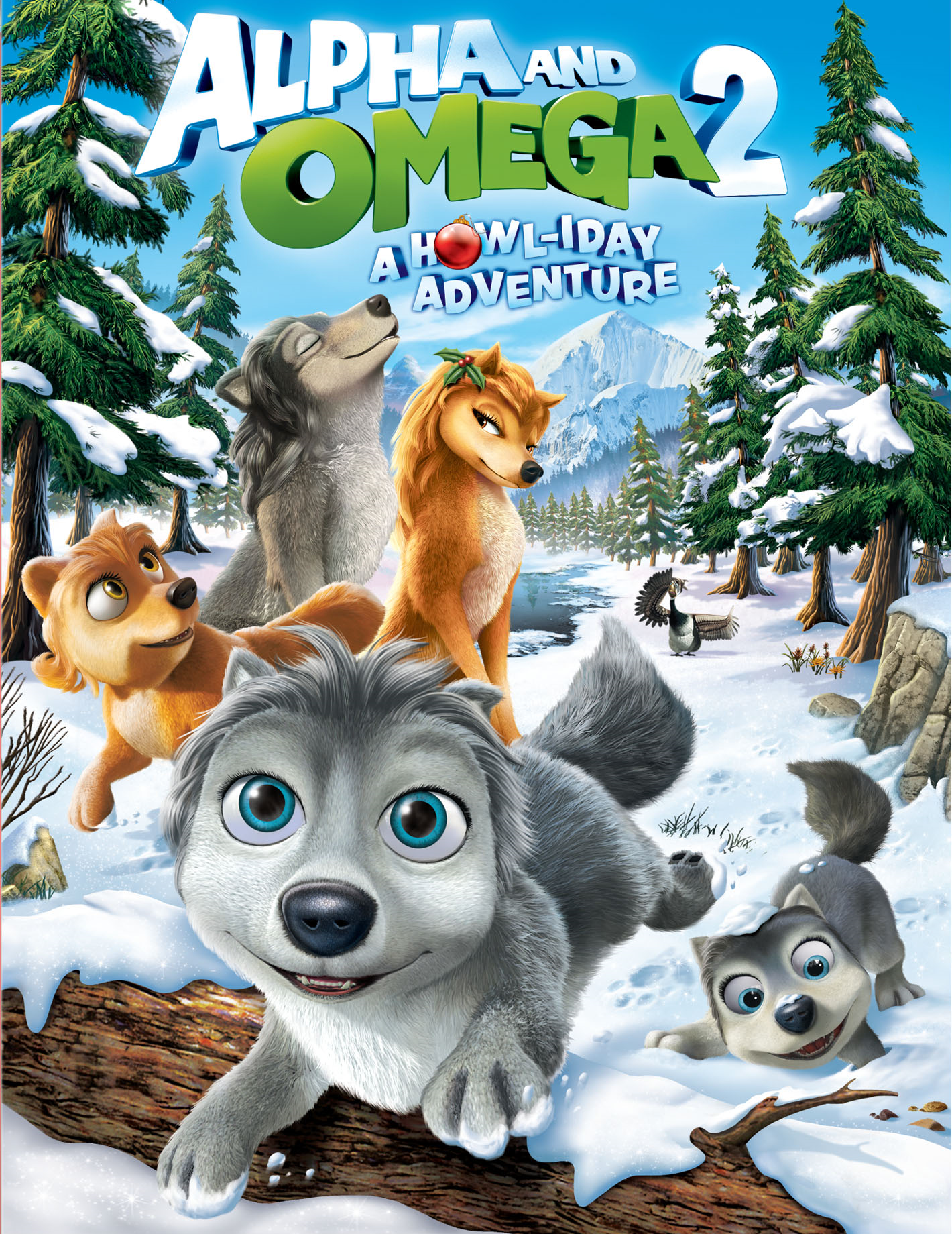 Alpha and Omega 3 The Great Wolf Games blu-ray label - DVD Covers