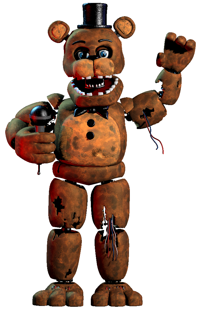 Withered Freddy over Ruined Freddy [Five Nights at Freddy's