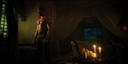 Tak in his room at The Nevermore