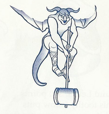 Hammer Demon in the Master System US Manual.