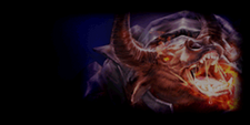 Menu background showing Minotaur.
