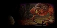 Menu background showing Basilisk.