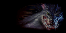Menu background when Beast Data is selected showing Werewolf.