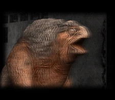 Basilisk from the background of the Unique Enemy Data menu.