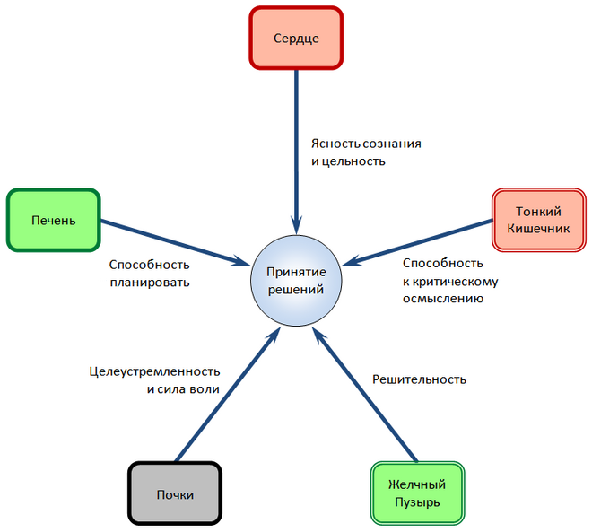 Процессы, вовлеченные в принятие решений