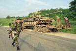 Serbian troops march in to Pristina during 2036, but suffer heavy losses to Albanian forces.