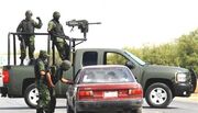 Mexican troops operating in a random checkpoint 2009