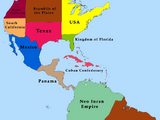 Map of North America (New America)