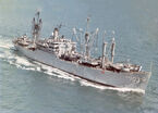 A Pensacolan supply ship near Jamaica.