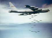 Boeing B-52 dropping bombs