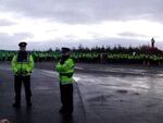 Gardaí at Corrib gas refinery, Erris, County Mayo.