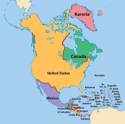 north american union map