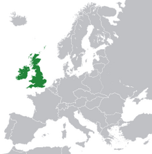 Location of United Kingdom