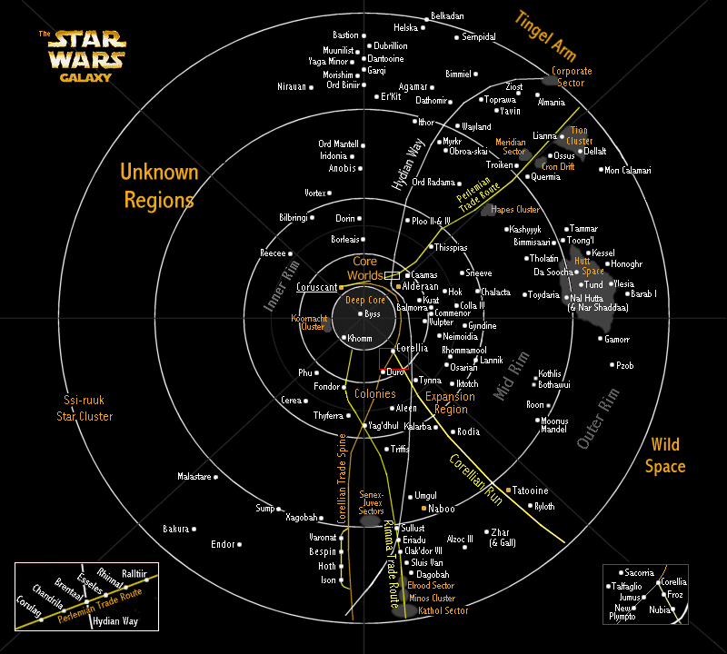 Star wars карта галактики детальная