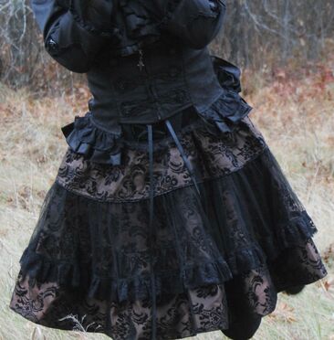 Plaid Gothic Lolita Lace Ruffle Dress Gothic Lolita Fashion Kawaii Dress