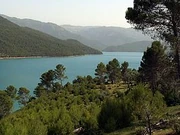 The Tranco de Beas reservoir, used for energy (as an hydroelectric powerplant being repaired in 2016) and as a water reserve