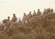 Asturian Army soldiers training.