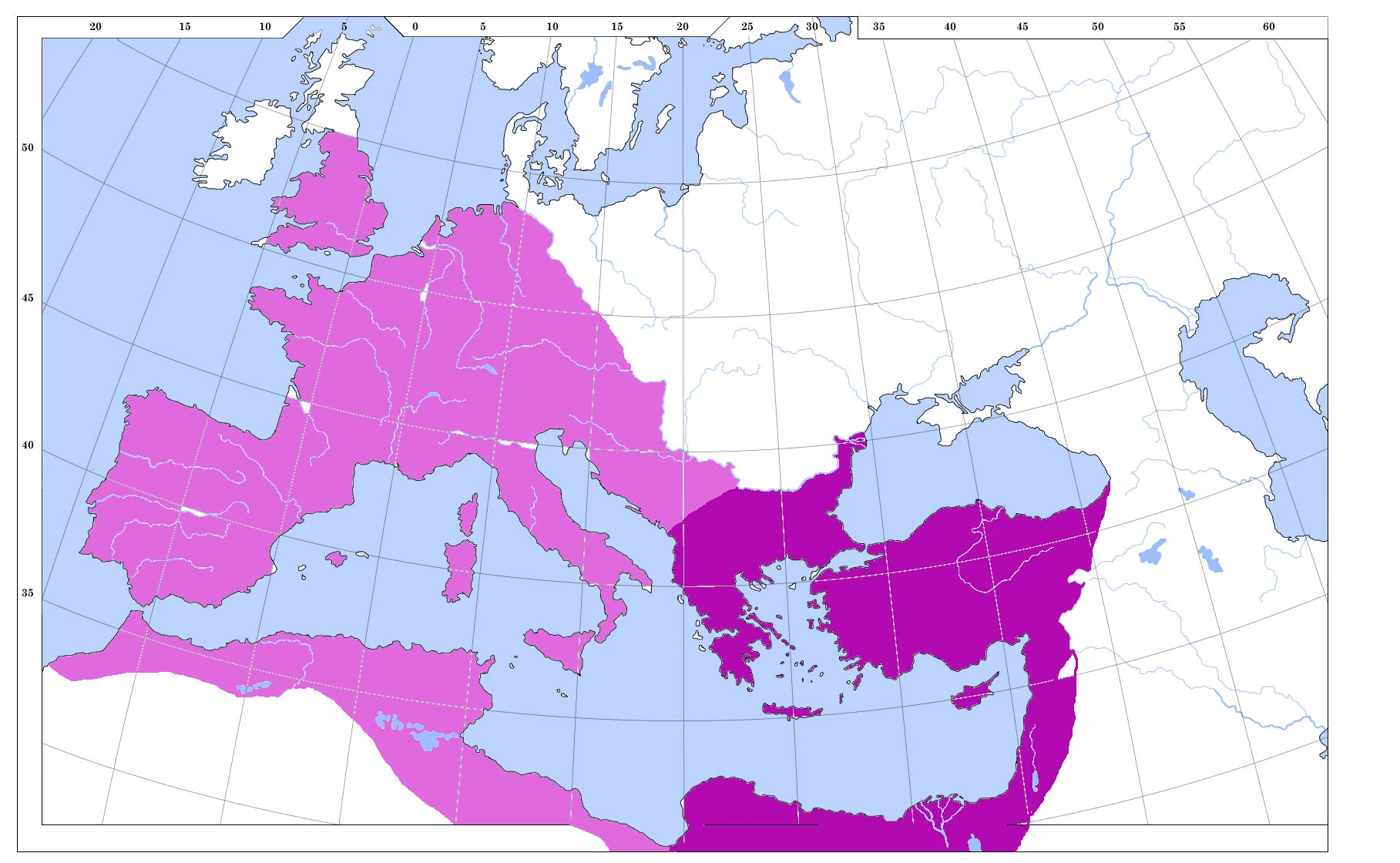 Byzantine Empire Map Justinian