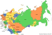 Map of the Soviet Union (New Union)