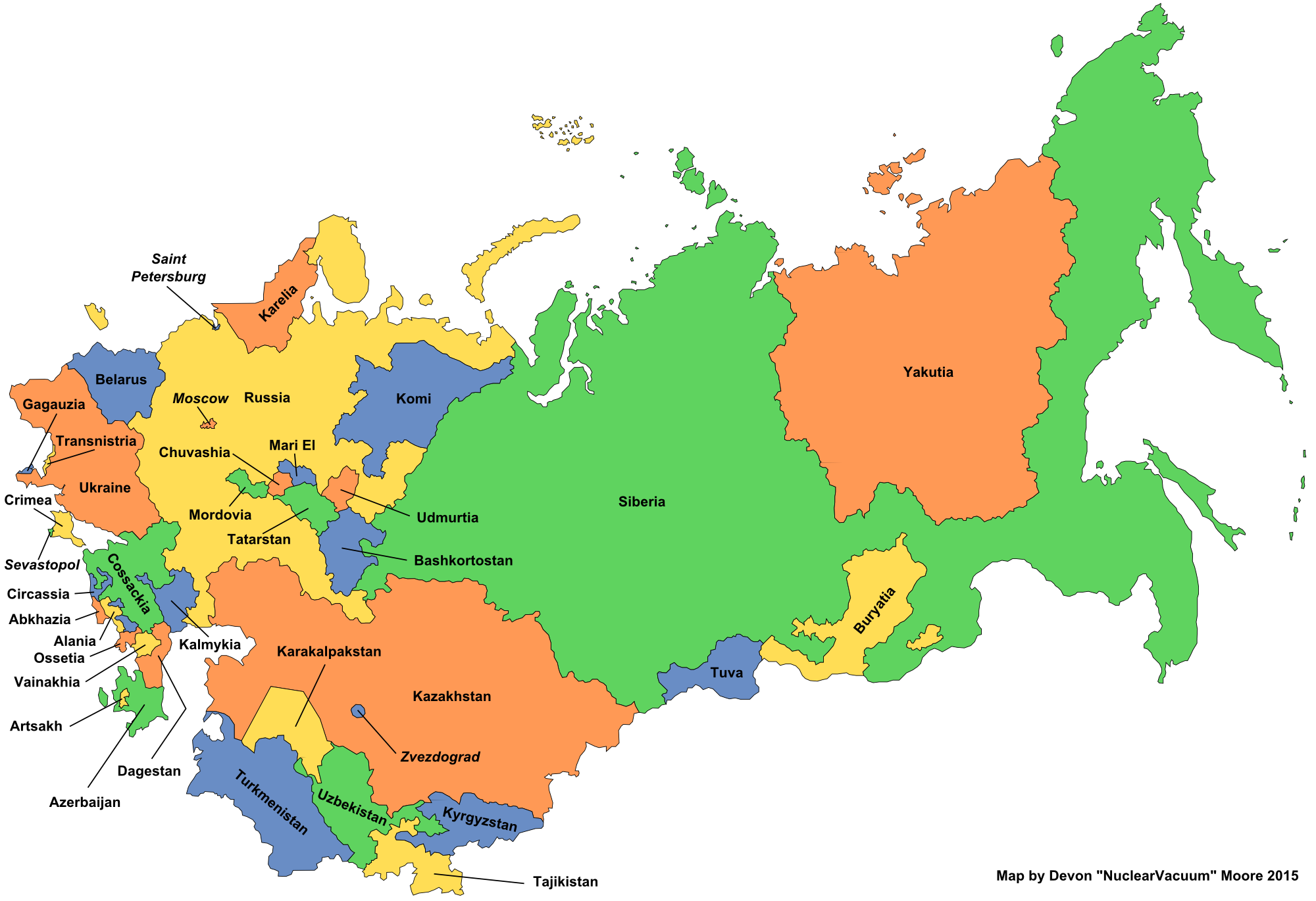 soviet union flag map