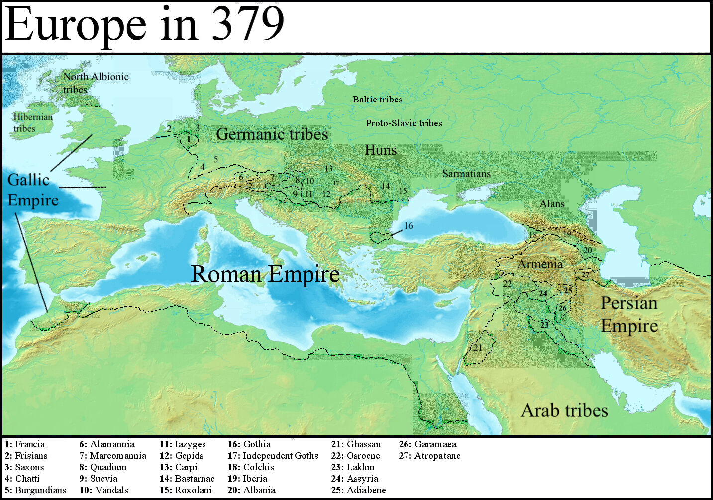 timeline 4th century gaul rising