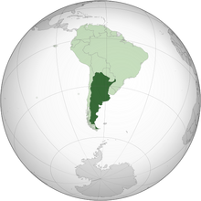 Localización de República Argentina