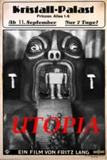 Plakat zur Filmpremiere von Fritz Langs Utopia, Berlin 11. Sptember 1928