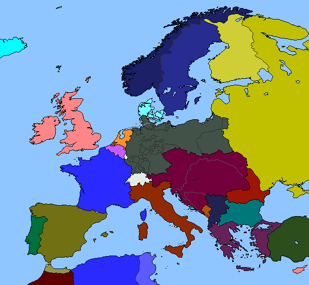 Европа в 1898-ом году 