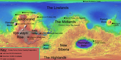 Mars Topographical Colonised