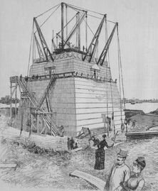 Pedestal for Bartholdi's Statue of Liberty