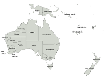 Cygnia states map labelled