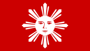 Purported flag of Republic of Biak-na-Bato. Sometimes described as the "first official revision". (1897–1897)