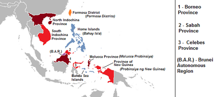 Subdivisions of the Philippine Empire (Alternity)