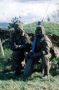 Infantry after a suspected chlorine attack by a crop duster